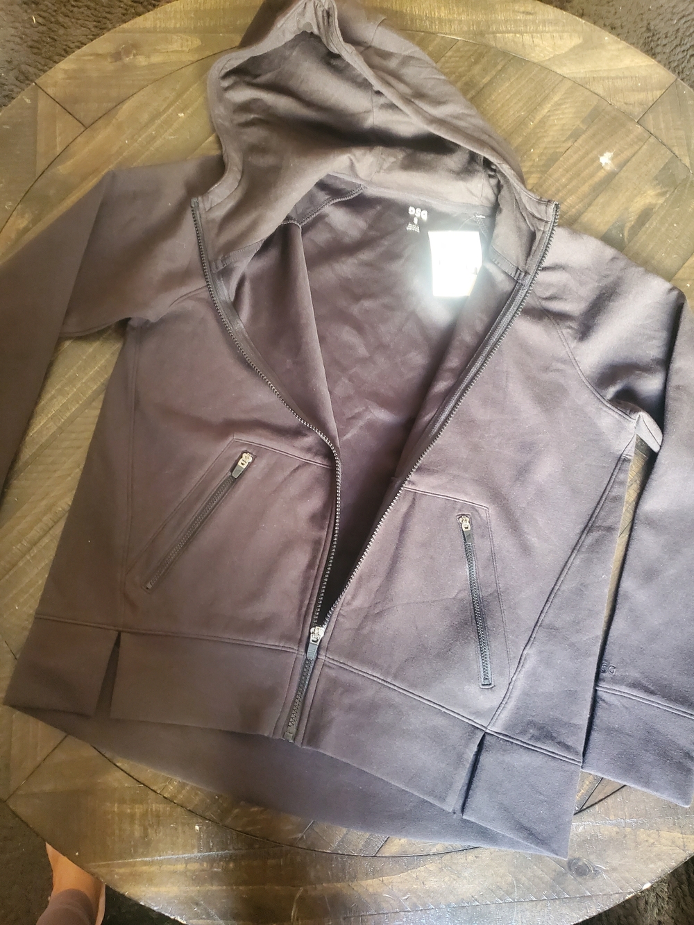 DSG Women's Black Hooded Zip Jacket